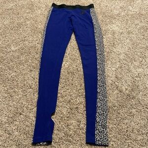 Nike Blue and Black Patterned Leggings
